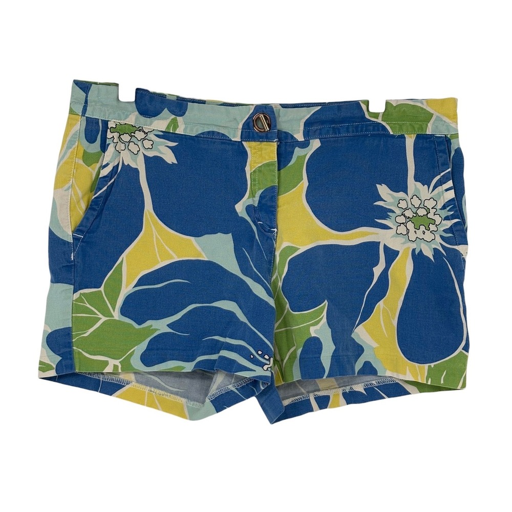 Tommy Hilfiger Floral Chino Shorts Blue Green Yellow Tropical 14